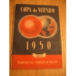 1950 World Cup Tournament Programme: Inc