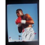 Frank Bruno Signed Boxing Photo: 10 x 8