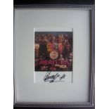 Signed Ringo Starr Photo: Mounted and fr