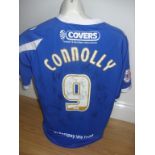 Portsmouth Match Worn Signed Home Footba