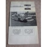 68/69 Landslid v Arsenal Football Progra