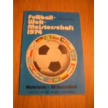 1974 World Cup Final Football Programme: