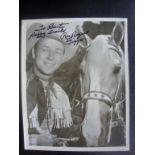 Roy Rogers Signed Cowboy Photo: Large bl
