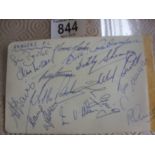61/62 Glasgow Rangers Signed Autograph P