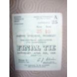 1938 FA Cup Final Football Ticket: Prest