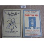 1946 FA Cup Final Pirate Football Progra