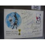 England 1966 World Cup Signed First Day