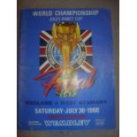 1966 World Cup Final Football Programme: