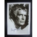 George Peppard Signed Photo: Black and w