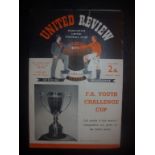 1954 FA Youth Cup Final Football Program
