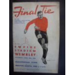 1938 FA Cup Final Football Programme: Hu