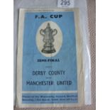 1948 FA Cup Semi Final Football Programm