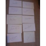 England 1966 World Cup Signed Cards: A s