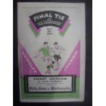 1928 FA Cup Final Football Programme: Bl