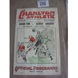 38/39 Charlton Athletic v Derby County F