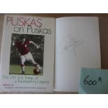Signed Football Book Puskas Autobigraphy