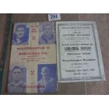 1949 FA Cup Semi Final Football Programm