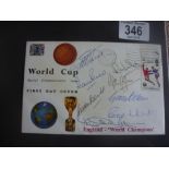 England 1966 World Cup Signed First Day