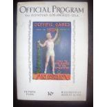 1932 Original Olympic Games Programme: D