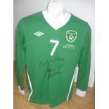 Ireland 2010 Match Worn Football Shirt: