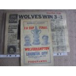 1949 FA Cup Final Football Memorabilia: