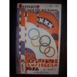 1928 Olympic Games Programme: 42 page de