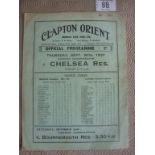 37/38 Clapton Orient Reserves v Chelsea