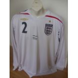 Micah Richards Match Worn England Footba