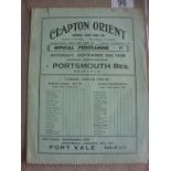 38/39 Clapton Orient Reserves v Portsmou