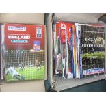 England Large Format Home Football Progr