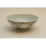 A Chinese Republic bowl decorated with God's,