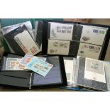 Three albums of first day covers including Great Britain, Tuvalu,