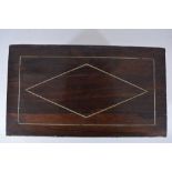 A rosewood cased collectors cabinet,