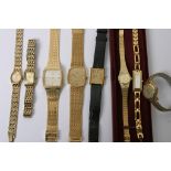 A quantity of gents and ladies watches Rotary,