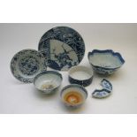 A collection of Chinese blue and white ceramics,