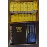 A collection of hardback Wisden Cricket Annuals from 1985 to 2008 (23) together with a box of