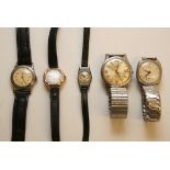 Five various wrist watches,