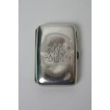 An unusual silver pigeon fancier' s cigarette case  inscribed and 'presented to A.