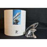 A boxed Swarovski 1992 Annual Edition 'Care for Me' the Whales,