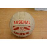 A signed Arsenal football from 1989 including Sansom, Lukic, Smith, Thomas, Groves Rocastle,