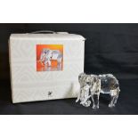 A boxed Swarovski 1993 Annual Edition elephant