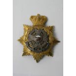 A QVC officers helmet plate of the border regiment in excellent condition