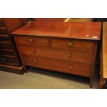 An Edwardian inlaid mahogany chest of draws