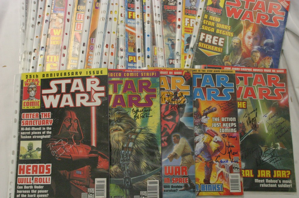 A collection of Star Wars comics,
