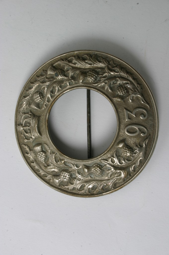 A Scottish Plaid brooch of the 93rd foot