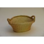 A Royal Worcester blush ivory basket