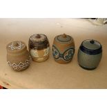 A collection of Doulton tobacco jars various