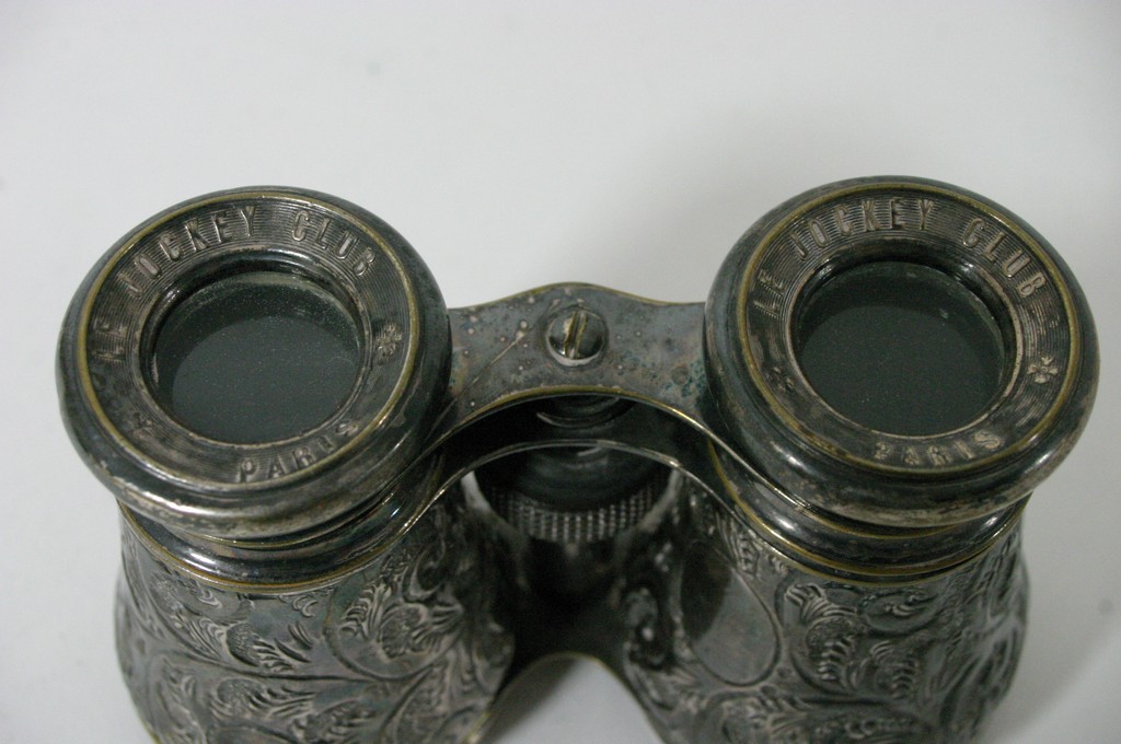 A pair of silver mounted Jockey Club binoculars, - Image 3 of 3