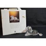 A boxed Swarovski 1995 Annual Edition lion