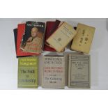 A collection of military interest books including Winston Churchill's 'The Gathering Storm',